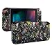 eXtremeRate Soft Touch Grip Back Plate for Nintendo Switch Console, NS Joycon Handheld Controller Housing with Full Set Buttons, DIY Replacement Shell for Nintendo Switch - Scary Party