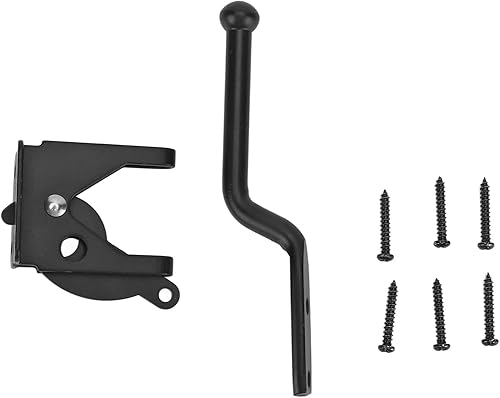 Miniatura 2 de Cerca de madera Cerradura de puerta de alta carga Cerradura de puerta negra Cerradura de puerta Cerradura de acero al carbono Candado de seguridad