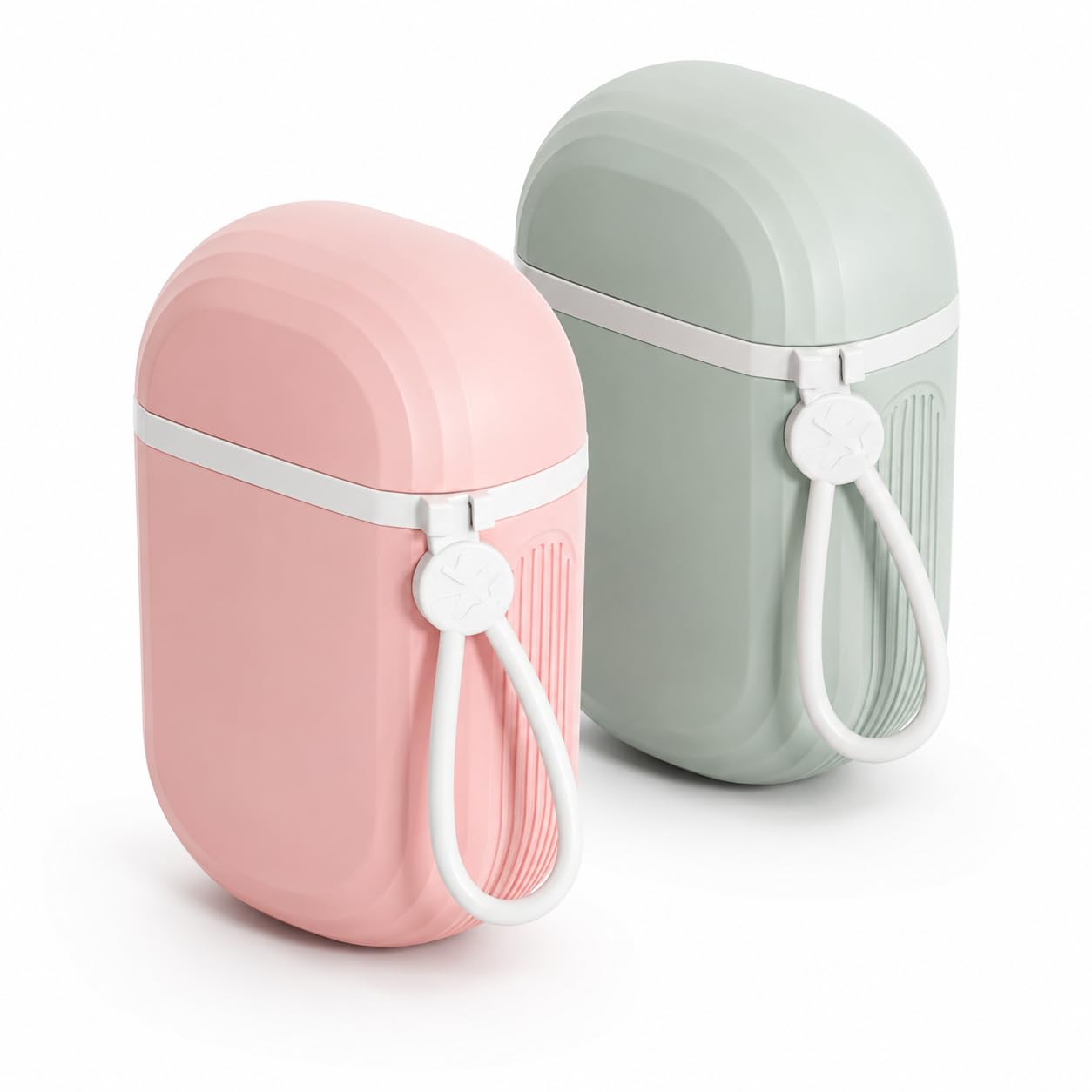 JADUFHU Travel Soap Box with Sealed Lid, Waterproof Leakproof Soap Holder with Removable Drainage Tray, Dustproof Bar Soap Case for Outdoor, Camping, Gym, Bathroom & Travel Use, 2Pcs (Green & Pink)
