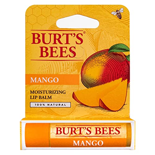 Burts Bees Moisturizing Lip Balm Mango 0.15 oz (Pack of 4)