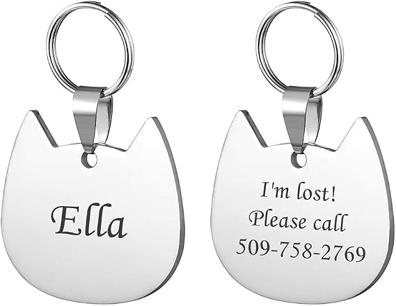 Custom Engraved Pet ID Tags. Stainless Steel. Personalized Dog & Cat Pet Identification. Durable & Long Lasting Pet ID.