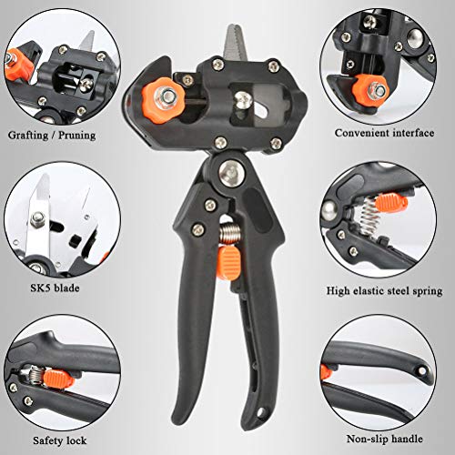TIMESETL Grafting Tool Snoeischaar Kit,Enten Snijgereedschap Set Professionele Tuin Enten Snoeischaar Plant Tak Tak… - Afbeelding 3
