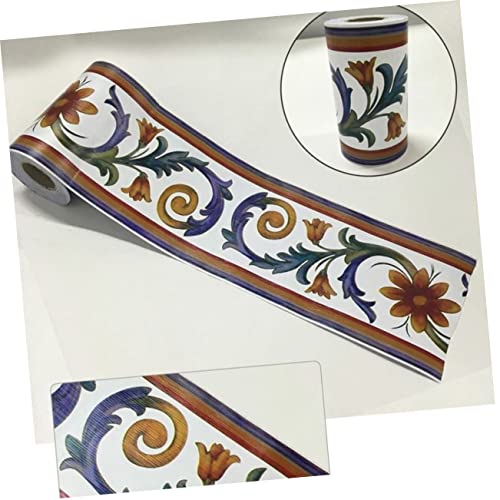 Housoutil Adesivo De Parede Linha Da Cintura Adesivos De Azulejo Borda Da Vara Papel De Borda De Par