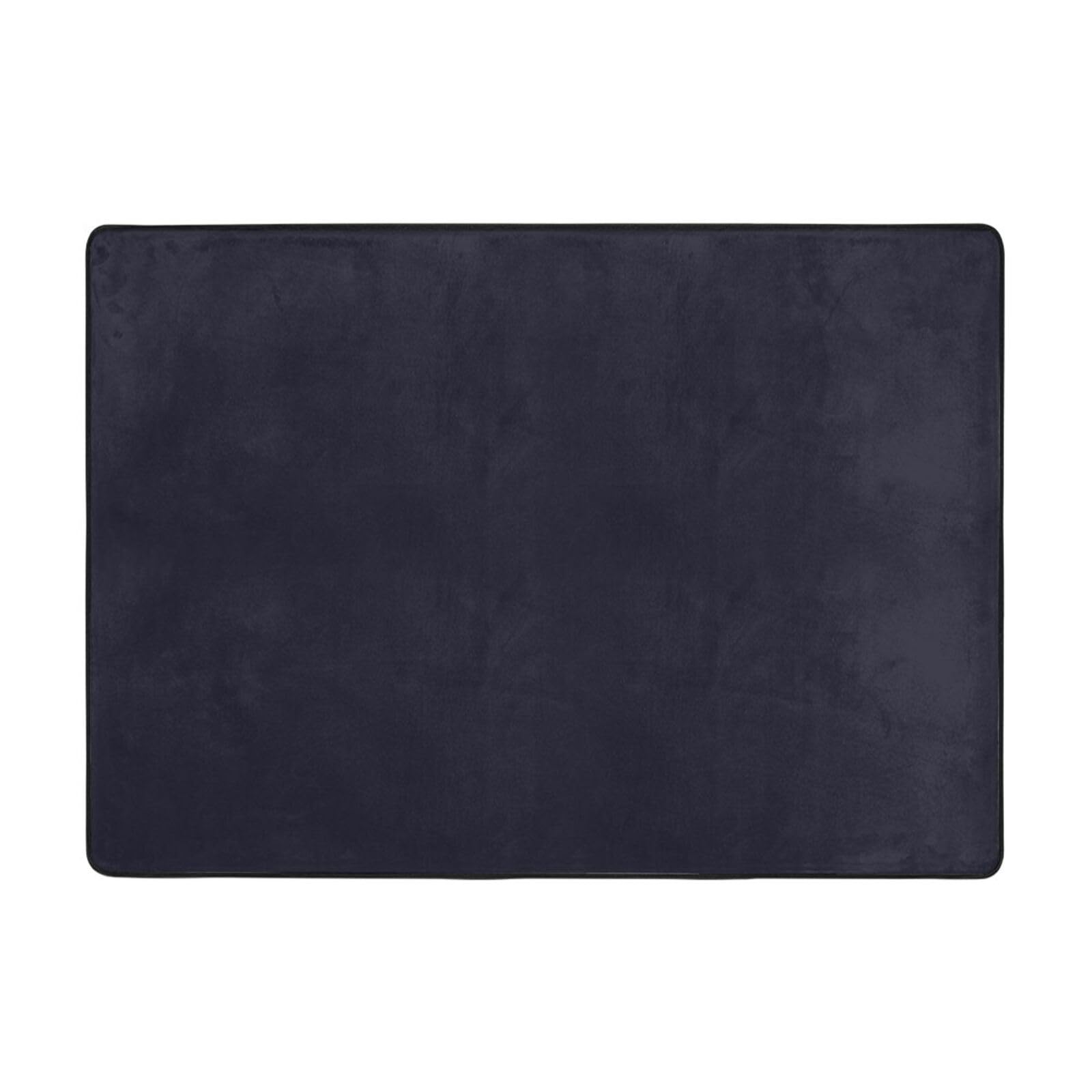 Tapis imprimé noir uni pour une descente de lit douillette et salon