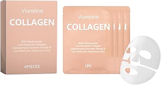Collagen Face Mask with Niacinamide, Hyaluron...