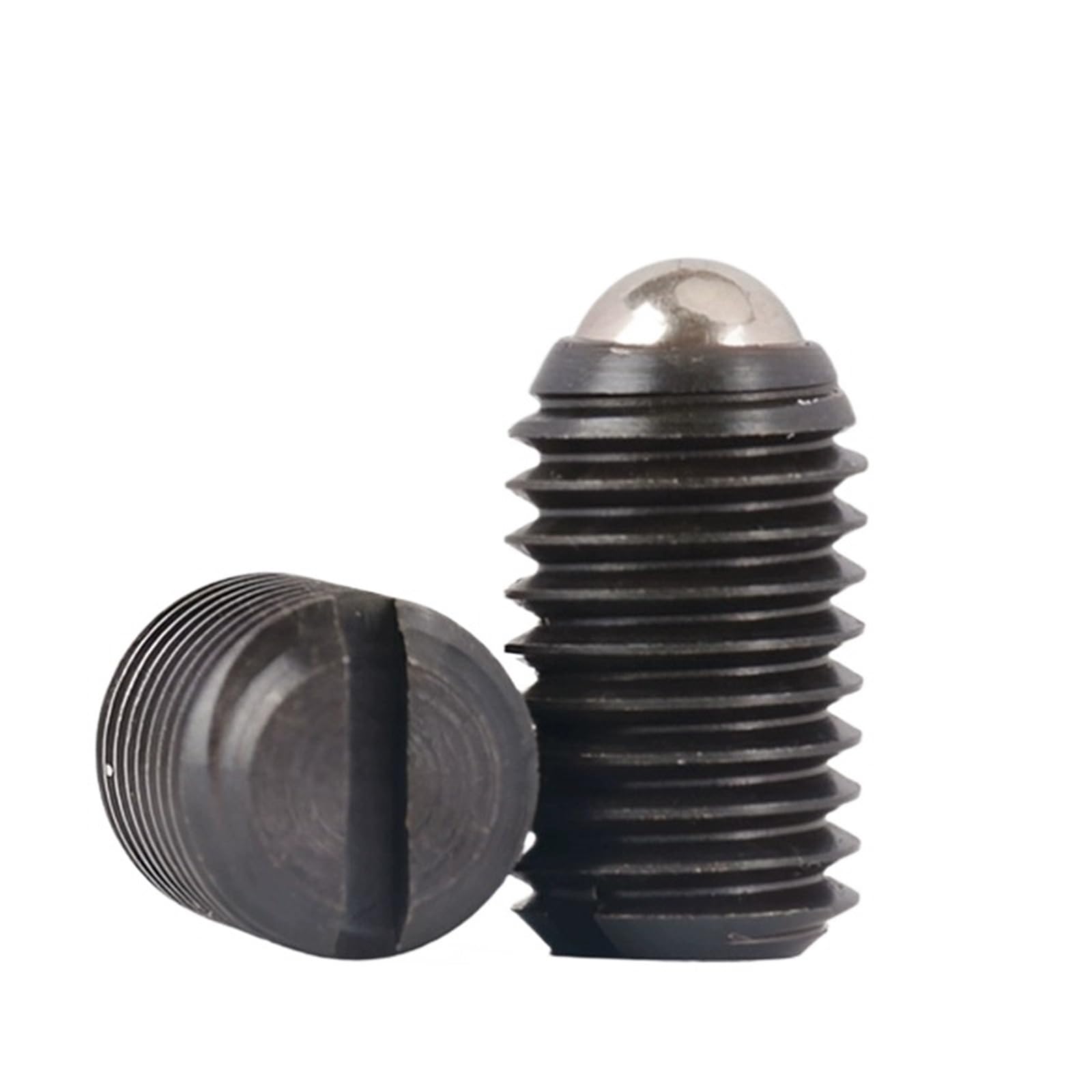 1/5/10/20 Piezas M4 M5 M6 M8 M10 M12 12,9 Grado Ranurado Resorte Bola Émbolo Punto De Comida Tornillo Fijación(Black20pcs,M12x20)