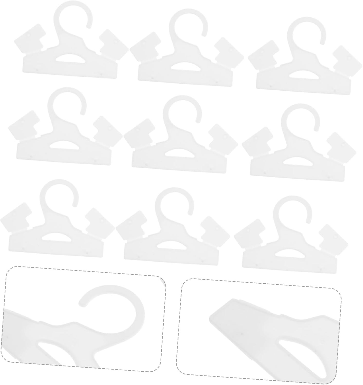 100pcs Plastic Dehumidifier Bag Hooks for Closet Hangers