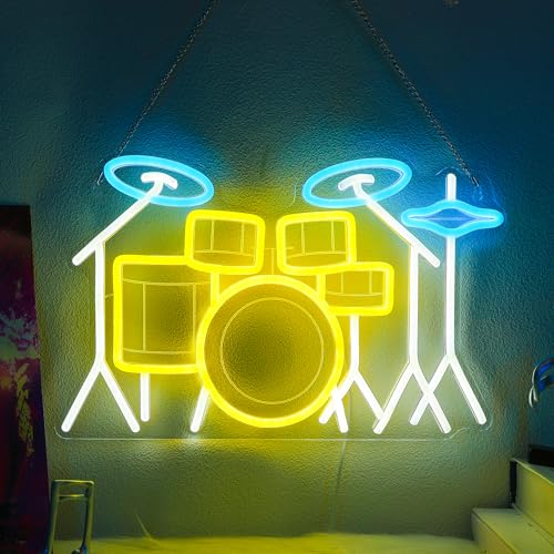 CoolGift Mart Saxophone Neon Sign, Dimmable LED Saxophone Room Decor Light With USB Powered, Decorations for Bedroom Living Room Club Music Studio, Gifts for Saxophone Enthusiasts Music Lovers
