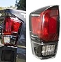 Boine Compatible With 2017 2018 2019 Toyota Tacoma Pickup Left Driver Side Black Bezel Red Smoked Tail Light Housing Replace 81550-04170 (Left Driver Side)