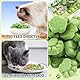 50g Katzengras Snacks, Gefriergetrocknet Snacks für Katzen, Katzengras Fertig Gewachsen für die Zahnpflege, Katzengrasstäbchen Haarknäuel Entfernen