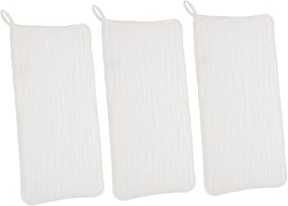 KOMBIUDA 3 Pçs Toalhas De Arroto Toalhas De Boca Panos De Musselina Panos De Arroto De Bebê Panos De Arroto De Menina Roupas De Arroto Para Bebês Meninas Toalha De Banho De Algodão Branco