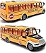 Liberty Imports RC School Bus - 2.4Ghz Remote Control Toy Bus with LED Lights, Rechargeable Electronic Vehicle for Kids