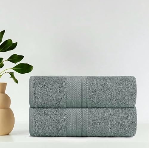 MSG Bath Towels, 2 Piece Set Size 70x140 Bath towel set of 2 (charcoal)