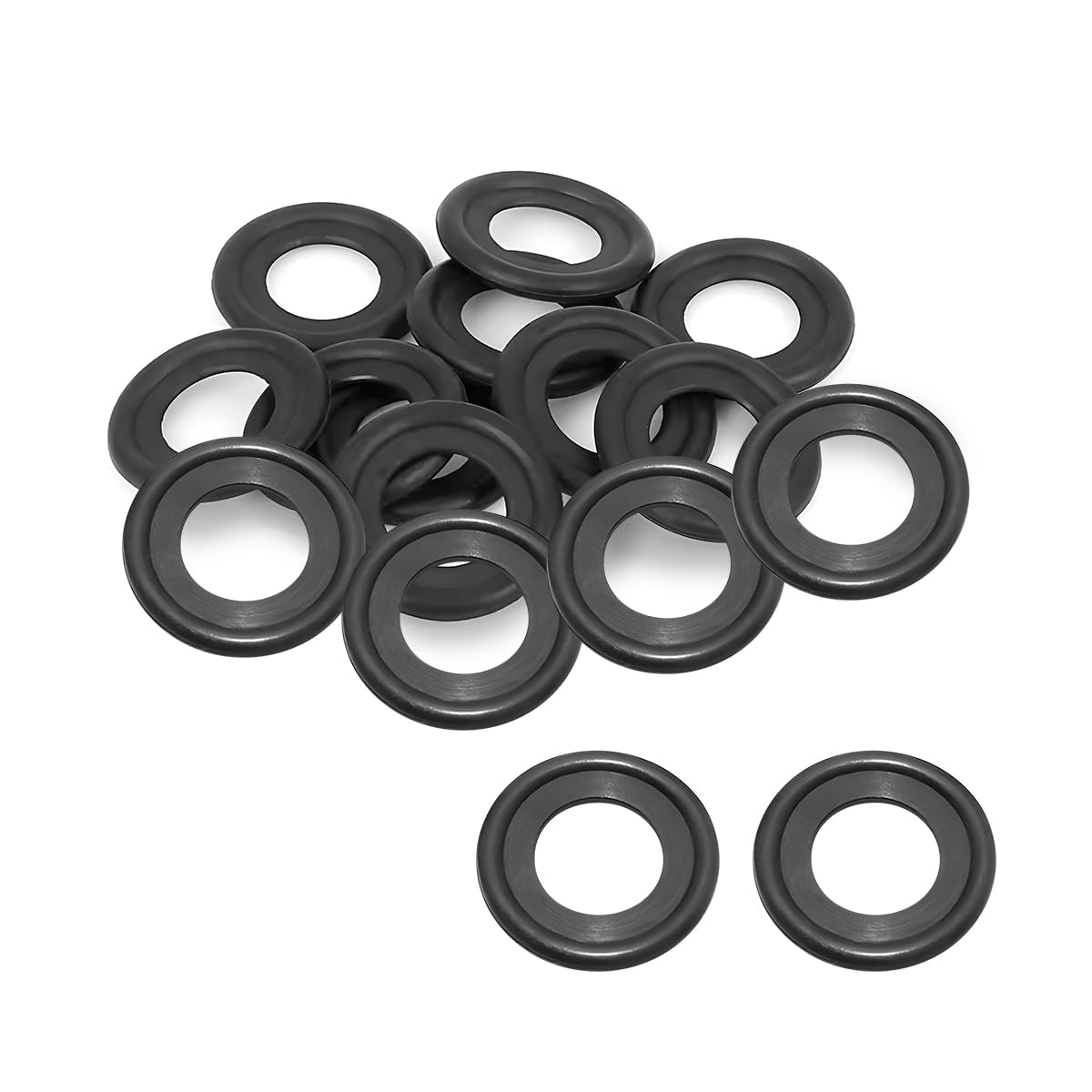 25PCS M12 Car Oil Drain Plug Gasket, Rubber Crush Washer Sealing Gasket, Automotive Engine Oil Crush Washers Replacement Accessories, Universal for SUV, Truck, RV and More (M12)