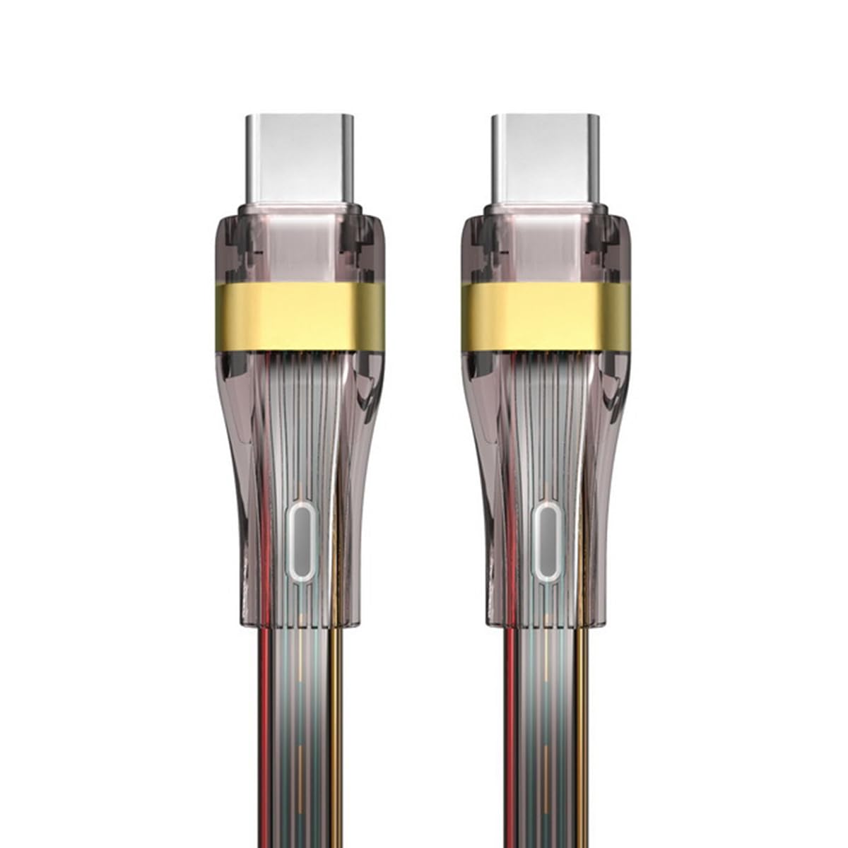 xiwai USB-C - USB-C 高速充電コード ウルトラスリム フラット USB2.0 データケーブル Type C to Type C 65W 電源 ノートパソコン タブレット 携帯電話用 2m/6フィート
