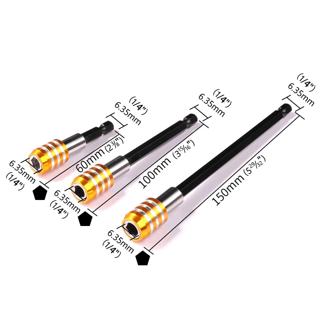 Generic Professional HSS Titanium Step Drill Bit Set - 48 Sizes with Magnetic Drill Bit Extension Kit, A00051