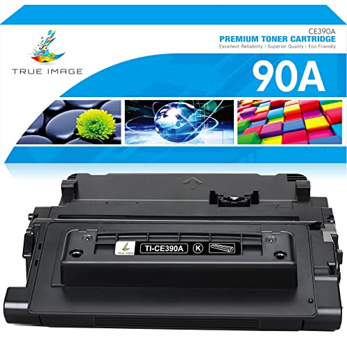 True Image Compatible Toner Cartridge Replacement For Hp 90A Ce390A 90X Ce390X Enterprise 600 M602 M601 M4555 M602Dn M602N M602X M603Dn M603N M4555F M4555H Printer (Black, 1-Pack) #TOP4