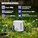RAINPOINT Wireless Plastic Rain Gauge Outdoor Freeze Proof with Accurate Monitoring via App - Home Weather Stations, WiFi Lawn Water Gauges for Yard, Garden (Add-on Device - Digital Rain Gauge Only)
