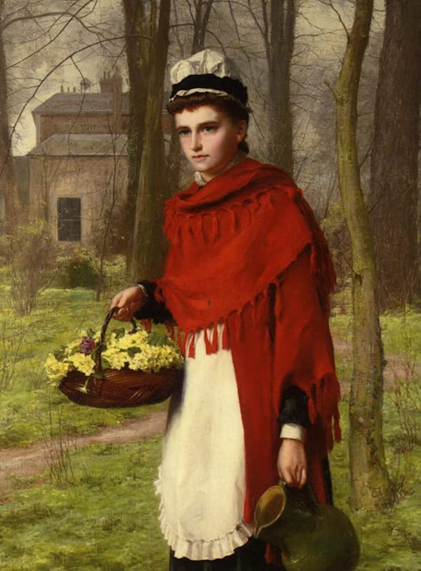 Toile Prieuré du château de Primrose par Hayllar peinture murale salon 60x90cm