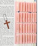 VANRA Bibelregister für Frauen, Studium, Bibel, Journaling, Zubehör, großer Druck, 96 Registerkarten, altes und neues Testamentstudium, mit leeren laminierten Bibelreitern, Rosa