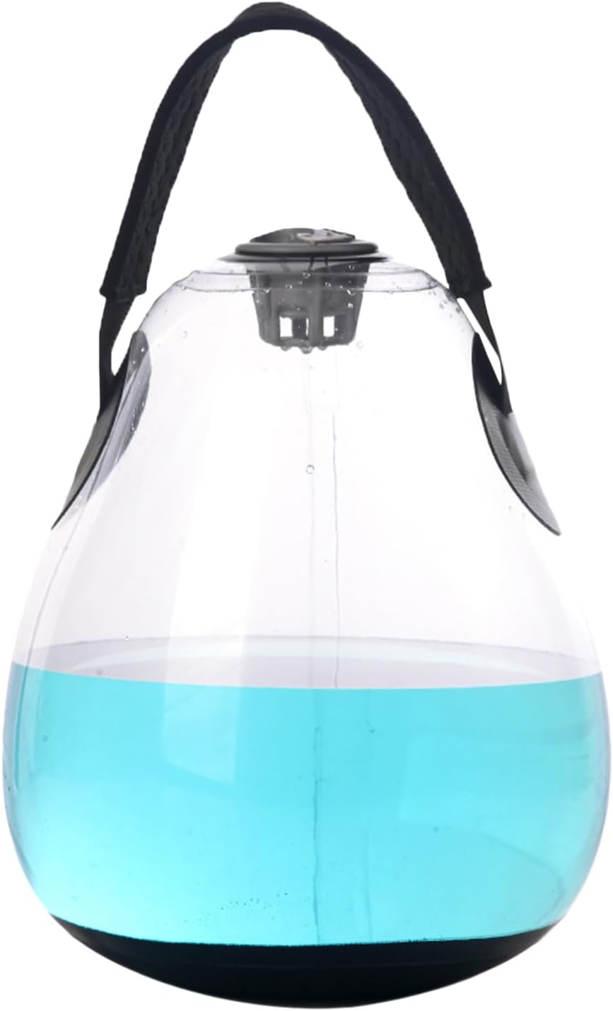 Weighted Aqua Bag, Adjustable Water Fitness Ball, Core Training Equipment, Flexible Load Control, Sturdy Transparent PVC Strong Nylon Tape Material, 10kg