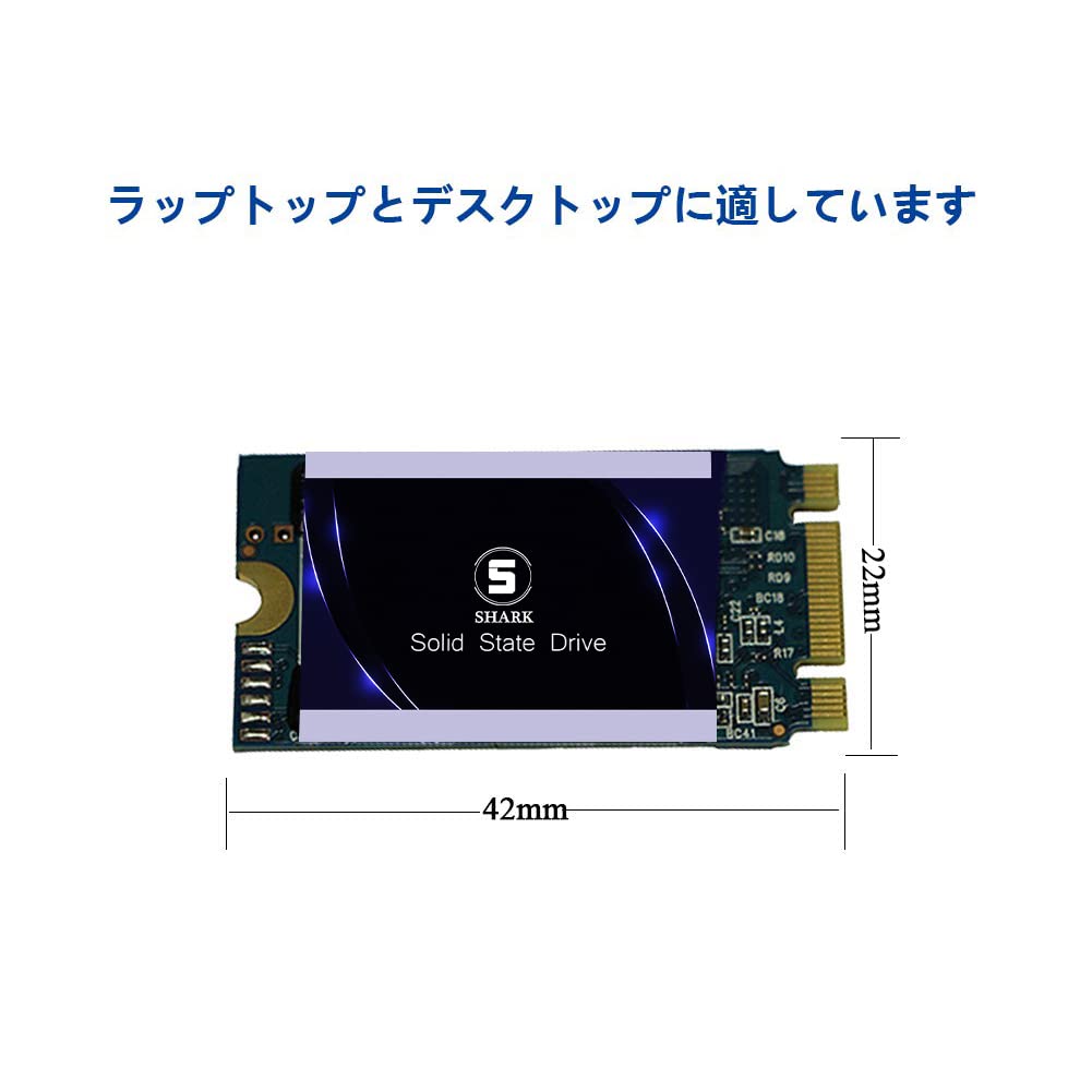 Amazon.co.jp: Shark SSD 内蔵 Solid State Drive M.2 2242 60GB Ngff