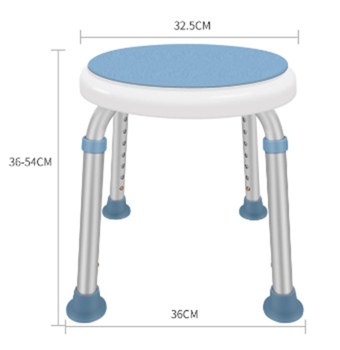 Taburete de ducha giratorio de 360°, asiento de ducha para personas mayores, banco de ducha para discapacitados, asiento de ducha para bañera ligero, asiento de ducha antideslizante, fácil montaje,