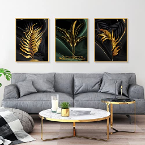 Peinture moderne scandinave plante feuille verte affiche salon 20x30