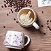 Topadorn Set of 2 Reusable 12 Oz Ceramic Coffee Travel Mug with Handle, Ceramic Cups Suitable for Coffee Lovers, Art Tea Mug for Men Women Office Work