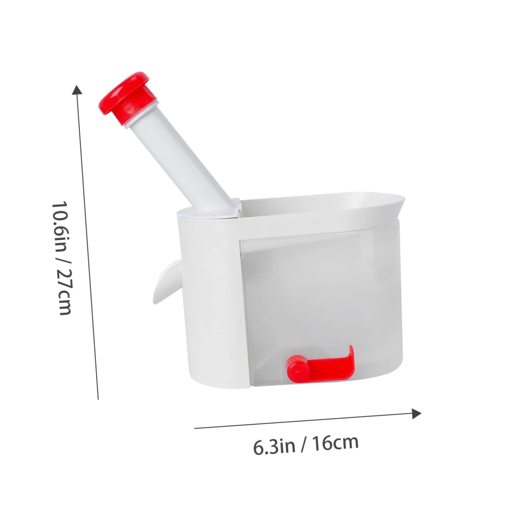 FELTECHELECTR Fruit Vegetable Tool Pitter Easy Squeeze Grip No Smell Pitter Container White