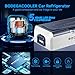 BODEGA BODEGACOOLER 12 Volt Car Refrigerator,64 Quart Portable Fridge Cooler APP Control,-4℉-68℉ 60L Dual Zone Car Freezer Cooler, 12/24V DC and 100-240V AC for Camping,Travel,RV,Boat,Van,Road Trip