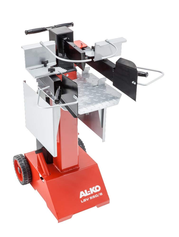 AL-KO Separador de madera LSV 560/8, potencia del motor de 3300 W, presión máxima de separación de 8 toneladas, 55 cm de longitud máxima de separación vertical, 400 V