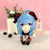 Genshin Impact - Figura Ganyu de peluche de peluche para sala de estar, sofá, decoración de Bedroo, llave de regalo Chian, 7.8 pulgadas