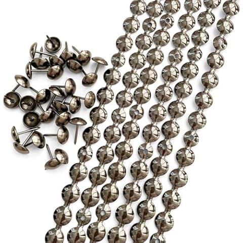 5Meters Upholstery Tacks Strips Bright Black Cover