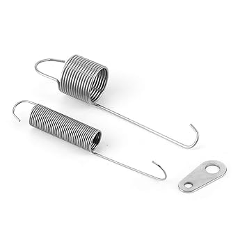 Throttle Return Spring Kit, Stainless Steel Chrome Plated Bracket Car Carburetor Throttle Cable Bracket With Dual Return Spring Set Stainless Steel Carb Parts