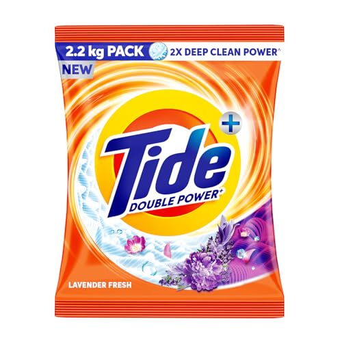 Image of Tide Plus Detergent Washing Powder - 2.2kg Pack | Lavender Fragrance | 2X Deep Clean Power | World's No. 1 Detergent Brand