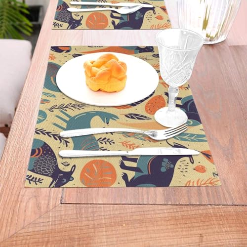 Set de table de qualité supérieure motif faune australienne - 8