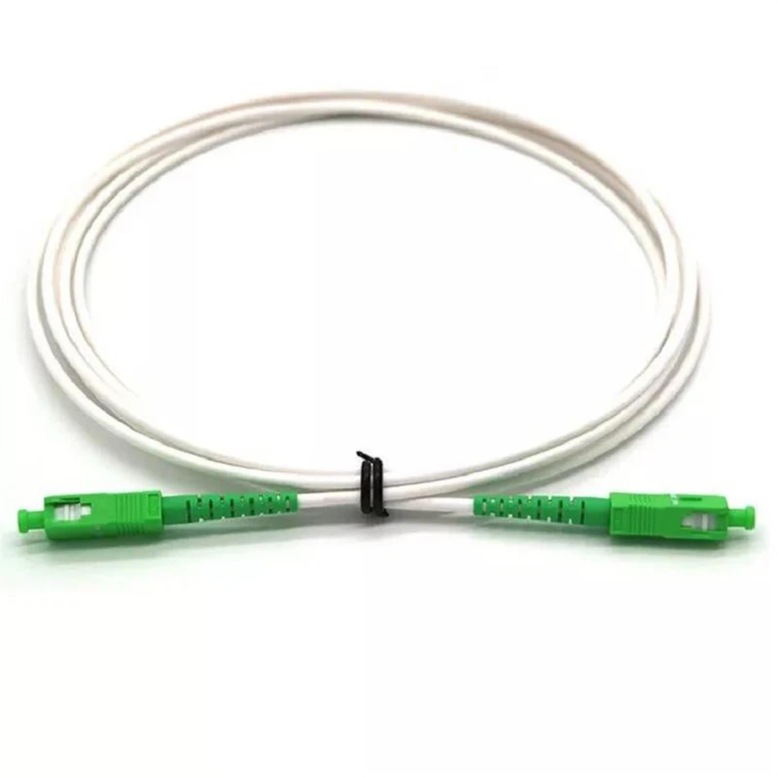 G657A1 Kabel światłowodowy 3,0 mm SC Światłowodowy kabel krosowy Simplex jednomodowy, biały, 50 szt. (2 m)