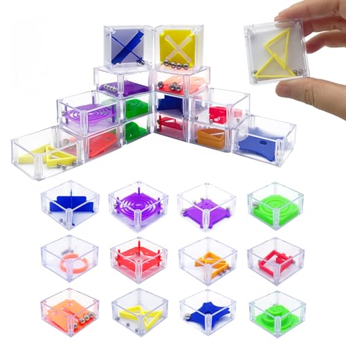 JurciCat 24 Piezas Mini Cubos Rompecabezas Niños Pack Detalles Cumpleaños Niños Fiestas De Cumpleaños Infantiles Regalos para Matrículas Escolares Regalos De Calendario De Adviento