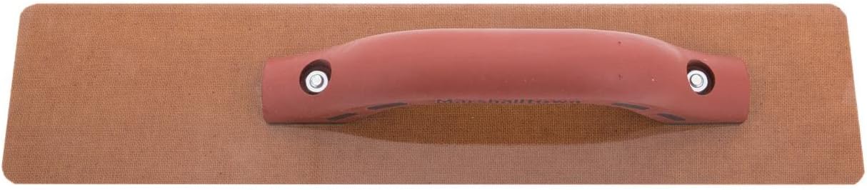 MARSHALLTOWN Resin Hand Float, 16 x 3 1/2 Inch, Assembled in the USA | 3/8 Inch Laminated Canvas Resin Blade, Square End, DuraSoft Handle, Works Color Hardeners Into Concrete, 4526D