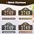 Address Sign Lawn Mounted - Custom House Number Plaque Sign,House Address Numbers for Outside House,Yard,Garden,Grass,Ground,Drive Way,Lawn, 4 Colors,13'' x7.5'', Thick Fade Resistant with Solid Metal