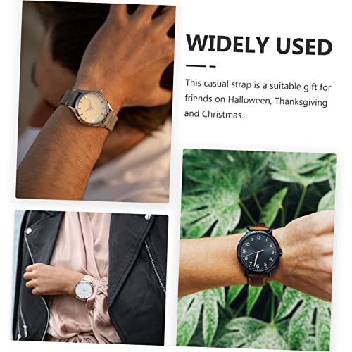 Leather Strap Band Replacement Part Replaceable Watch Grey Not Stainless Steel2