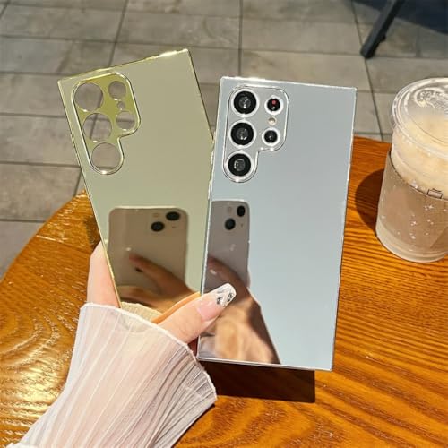 Coque miroir Samsung A34 dorée pour ne plus rayer votre écran - 7
