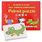 キッズマッチングゲーム - 子供のためのモンテッソーリ パズル漫画マッチング パズル,子供の認知的マッチング能力を高めるための教育的マッチングパズル