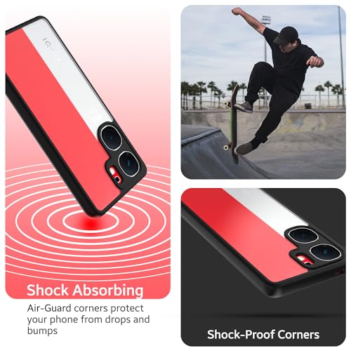 Image of KAPAVER Hybrid Back Cover Case Compatible with iQOO Neo 9 Pro 5G (PC+TPU) (Black)