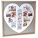 Produktbild dszapaci Fotogalerie Bilderrahmen Herz Bildergalerie mit XL Holz Rahmen Fotocollage Love Liebe groß für mehrere Bilder