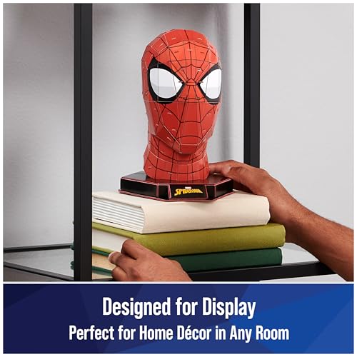 4D Build, Marvel Spider-Man 3D Puzzle Model Kit with Stand 82 Pcs | Spider-Man Desk Decor | Building Toys | 3D Puzzles for Adults & Teens 12+ image 6