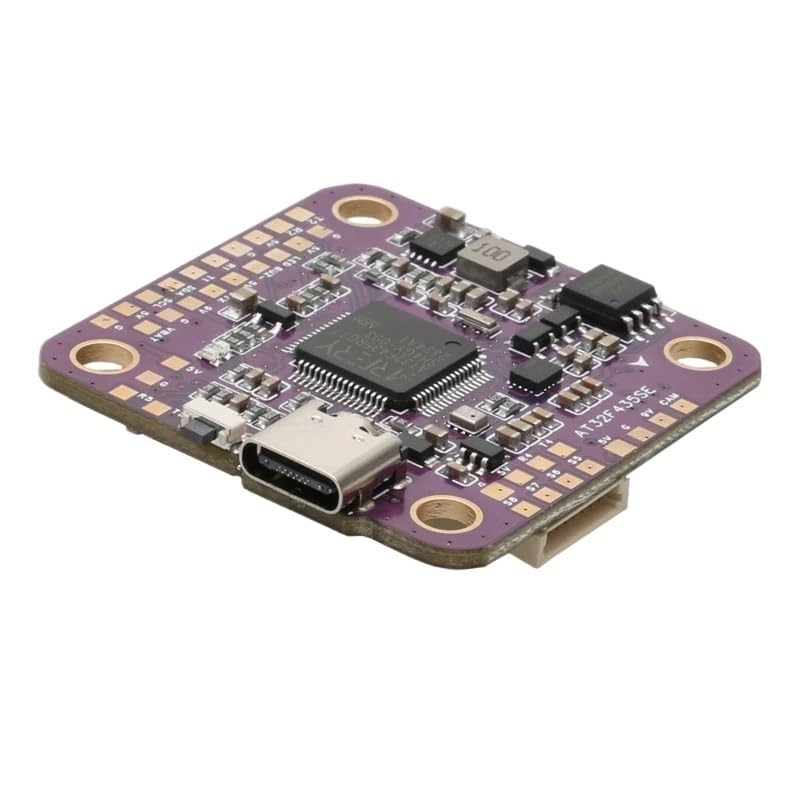 Controlador Vuelo AT32 5 UART 5V 9V BEC GPS OSD 16MB for Drone FPV RC | Soporta función GPS OSD, salida estable vuelo avión modelo
