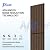 PIWA Acoustic Wall Panels 47” x 12” 4 Pack, Wood Panels for Wall with Sound-Absorbing Core MDF Surface, Sound Dampening Slat Paneling for Interior Decor, Home, Office and Gaming Room (Dark Walnut)