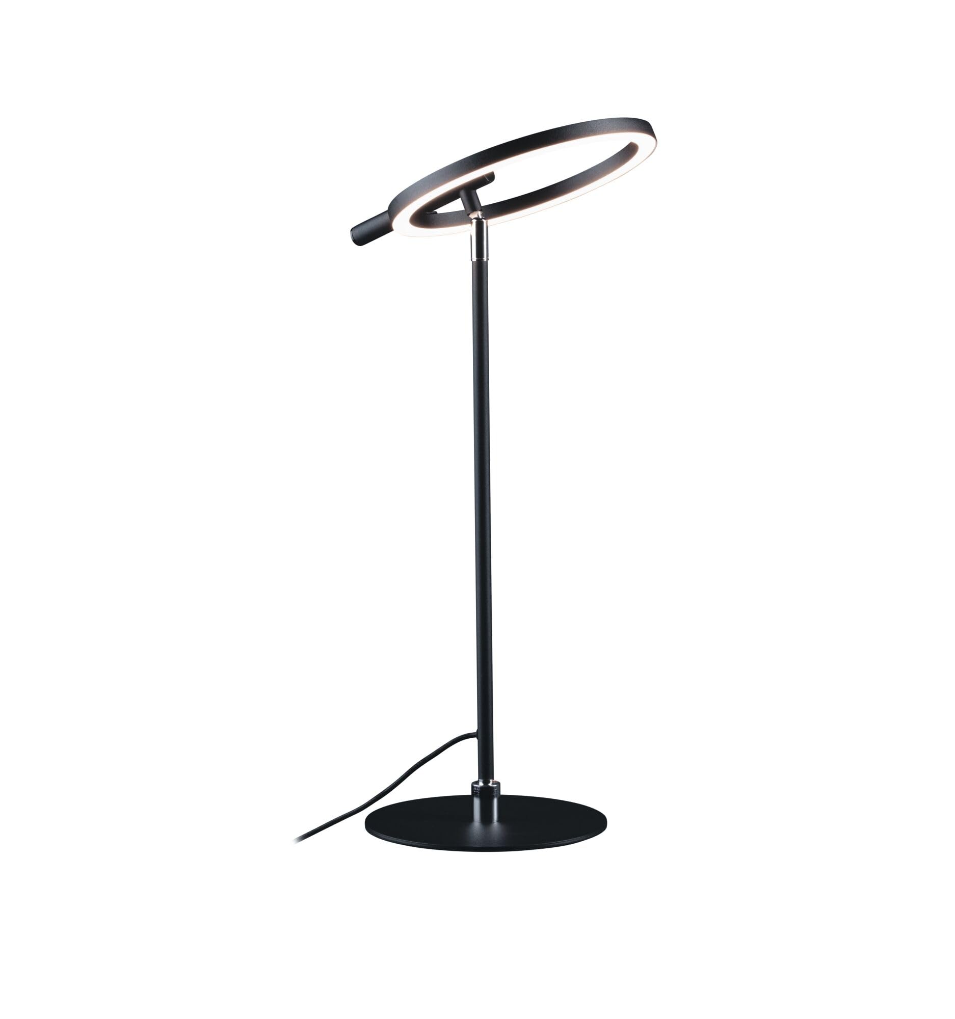 Paulmann 71280 LED Schreibtischleuchte Odila Tunable White 650lm 10,4W Schwarz matt, Chrom